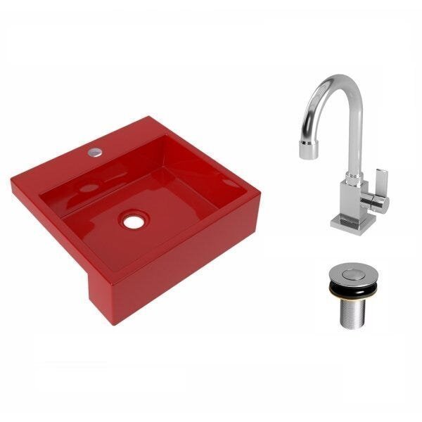 Kit Cuba XQ395 Torneira Luxo 1195 Válvula Click 1 Polegada B Compace - 2