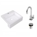 Ver imagem 2 de Kit Cuba XQ395 Torneira Luxo 1195 Válvula Click 1 Polegada B Compace