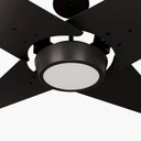 Ver imagem 2 de Ventilador de Teto Com Controle Remoto Natuvent Callis Led 4 Pás Madeira Preto 6500k Branco Frio