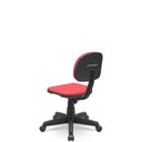 Ver imagem 3 de Cadeira Secretaria Giratoria Bolt - Couro Sintetico Corano - Vermelho