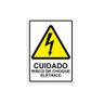 Placa de Sinalização Cuidado Risco de Choque Elétrico - 1