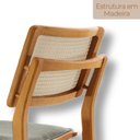 Ver imagem 5 de Conjunto com 2 Banquetas em Madeira Eloa Premium Cinza/Luna/Imbuia Marrom