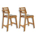 Ver imagem 3 de Conjunto com 2 Banquetas em Madeira Eloa Premium