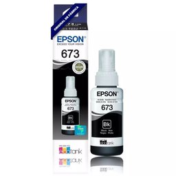 Tinta Epson Original 673 T673 T673120 Preto L800 L810 L1800 L805 L850 70ml - 1