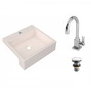 Ver imagem 2 de Kit Cuba XQ395 Torneira Luxo 1195 Válvula Click 1 1/2 Polegada Compace