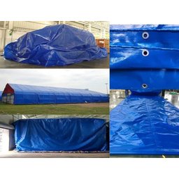 Lona Azul 8x12 / 12x8 Cobertura Festa Palco Barraca de Feira Camping Tenda Telhado Cobertura - 5