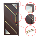 Ver imagem 3 de Porta Lambril Oasis c/Puxador D. Super Marrom Corten Dourado 90 Brimak
