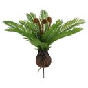 Ver imagem 1 de Planta Artificial Arvore Palmeira Cycas Verde 35cm