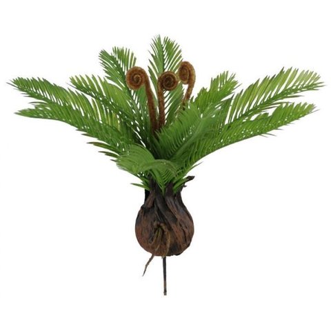 Planta Artificial Arvore Palmeira Cycas Verde 35cm