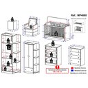 Ver imagem 5 de Quarto Infantil Completo com Poltrona de Amamentação e Puff Multimóveis Mp4080 Branco/bege
