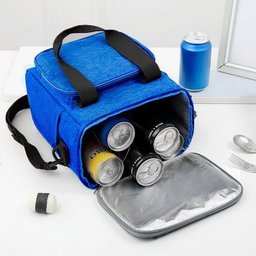 Bolsa Térmica Multiuso Marmita Azul - 10