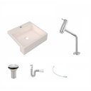 Ver imagem 2 de Kit Cuba XQ395 com Torneira Pratika 1060 Metal e Válvula 1" com Sifão PVC e Flexível Compace