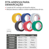 Fita Demarcacao de Solo Adesiva Vermelha 48mmx30m Worker - 2