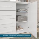 Ver imagem 3 de Cômoda Grande com Sapateira e 4 Gavetas Angra Rimo - Carvalho/offwhite