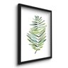Quadro Decorativo Folha Verde Aquarela 45x33 C/vidro - 2