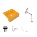 Ver imagem 2 de Kit Cuba XQ395 Torneira Pratika 1060 Metal Válvula Click 1 Polegada B Sifão PVC Flexível Compace