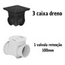 Drenagem Terreno E Retenção Kit 3 Caixa + 1 Valvula - 3