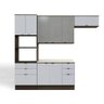 Cozinha Modulada Kappesberg Nox 5 Peças (2 Armários + 1 Balcão + 1 Paneleiro + 1 Complemento) - 4