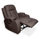 Ver imagem 3 de Poltrona do Papai Reclinável Austin Massagem e Aquecimento Giratório Balanço 2 Porta Copos Pu