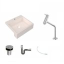 Ver imagem 2 de Kit Cuba XQ395 Torneira Pratika 1060 Metal Válvula Click 1 Polegada B Sifão Cromado Flexível Compace