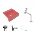 Ver imagem 2 de Kit Cuba XQ395 Torneira Pratika 1060 Metal Válvula Click 1 Polegada B Sifão Cromado Flexível Compace