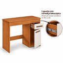 Ver mais imagens de Escrivaninha 1 Porta 1 Gaveta 100% MDF com Tampo Amplo Atenas Espresso Móveis