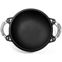 Ver imagem 7 de Panela Moqueca Alça Espiral Tampa de Ferro e Suporte em Metal 33x21cm 6,6l – Panela Mineira