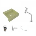 Ver imagem 2 de Kit Cuba XQ395 Torneira Pratika 1060 Metal Válvula Click 1 Polegada G Sifão PVC Flexível Compace