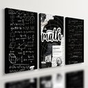 Ver imagem 1 de Kit 3 Quadro Decorativo Matemática Aritmética Calculo Física 28x20cm