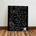 Ver imagem 5 de Kit 3 Quadro Decorativo Matemática Aritmética Calculo Física 28x20cm