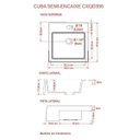 Ver mais imagens de Kit Cuba XQ395 Torneira Pratika 1060 Metal e Válvula Click 1 Polegada G Sifão Cromado Flexível Compa