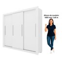 Ver imagem 5 de Guarda-Roupa Casal 3 Portas com 4 Gavetas 100% MDF Roma