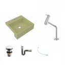 Ver imagem 2 de Kit Cuba XQ395 Torneira Pratika 1060 Metal e Válvula Click 1 Polegada G Sifão Cromado Flexível Compa