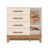 Kit Quarto Infantil Guarda-roupas e Cômoda Doçura Off-white/savana - 5