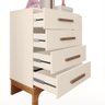 Kit Quarto Infantil Guarda-roupas e Cômoda Doçura Off-white/savana - 6