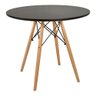 Kit Mesa Jantar Eiffel 90cm Preta + 4 Cadeiras Eames Eiffel Pretas - 2