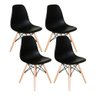 Kit Mesa Jantar Eiffel 90cm Preta + 4 Cadeiras Eames Eiffel Pretas - 3
