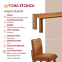 Ver imagem 6 de Sala de Jantar Mesa Nala 220cm Tampo Laminado Canto Moeda com 8 Cadeiras Bella Mobillare