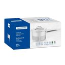 Ver imagem 2 de Caldeirão Professional em Aço Inox Fundo Triplo com Tampa Plana Detalhe Satinado e Cabo 16 cm 2,2