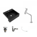 Ver imagem 2 de Kit Cuba XQ395 Torneira Pratika 1060 Metal Válvula Click 1 1/2 Polegada Sifão Cromado Flexível Compa
