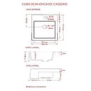 Ver mais imagens de Kit Cuba XQ395 Torneira Pratika 1060 Metal Válvula Click 1 1/2 Polegada Sifão Cromado Flexível Compa
