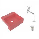 Ver imagem 2 de Kit Cuba XQ395 Torneira Pratika 1060 Metal Válvula 1 Polegada Compace