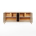 Ver imagem 3 de Aparador Buffet 4 Porta e Adega Canes Babus - Off White / Cedro