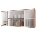 Ver imagem 5 de Armario Aereo 4 Portas 120cm 9160 Savana Preto Mobbs