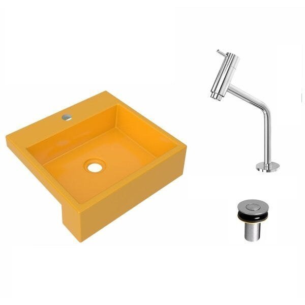 Kit Cuba XQ395 Torneira Pratika 1060 Metal Válvula Click 1 Polegada B Compace - 2