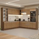 Ver imagem 1 de Armário de Cozinha Completa 549cm Rustic Glamy Madesa 01 Rustic
