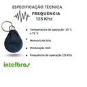 Ver imagem 3 de Kit 10 Tags Intelbras Chaveiro Acesso Proximidade - 125KHZ - Preto