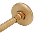 Ver imagem 4 de Kit 2 Engate Mangueira Flexível Dourado Trançado Inox 40cm