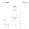 Assento Sanitário Soft Close Axis Ébano Fosco (preto Fosco) para Vaso Deca - 2