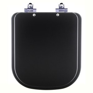 Assento Sanitário Soft Close Axis Ébano Fosco (preto Fosco) para Vaso Deca